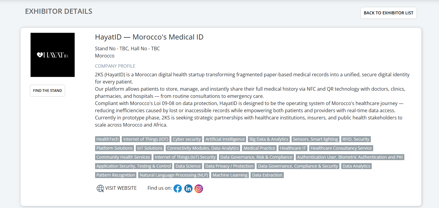 GITEX Exhibitor Profile - HayatID